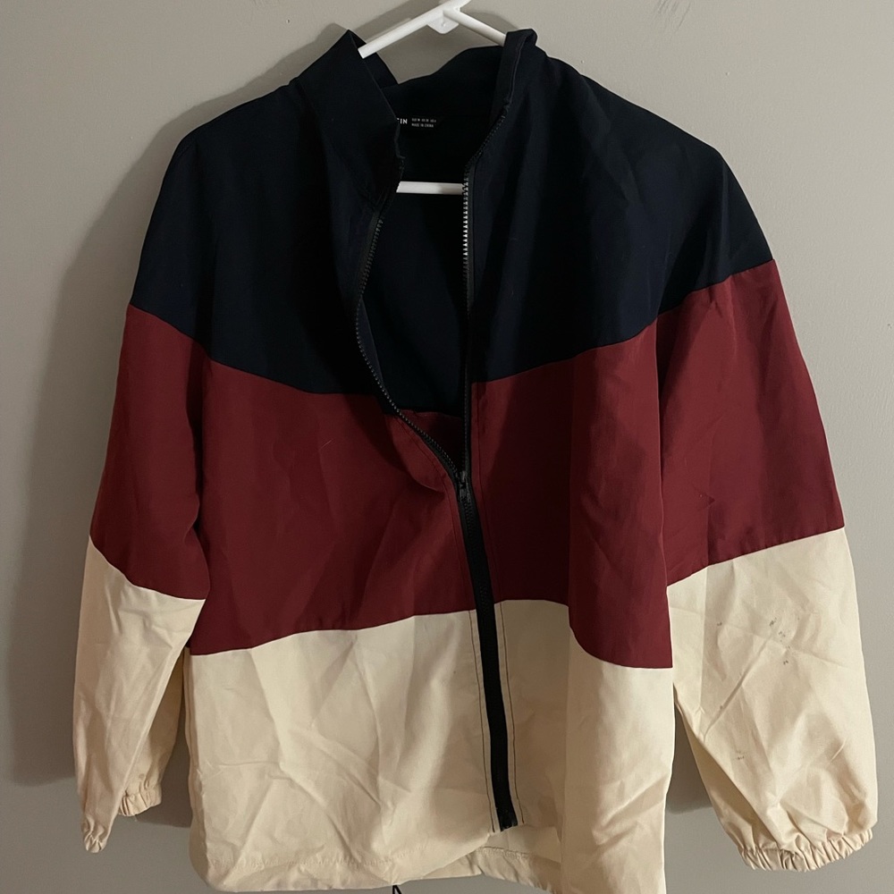 Colorblocked windbreaker